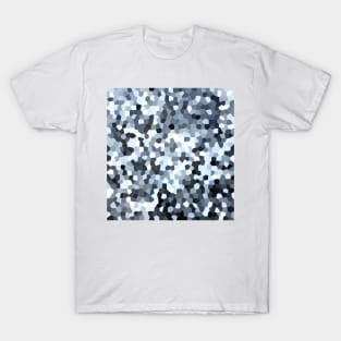 Blue Geometric Confetti Pour T-Shirt